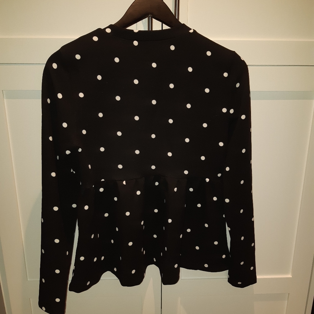 Brand New Shein Polka Dot Peplum Top - Picture 7 of 10